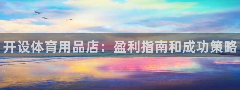 欧陆娱乐挂机项目怎么弄：开设体育用品店：盈利指南和成