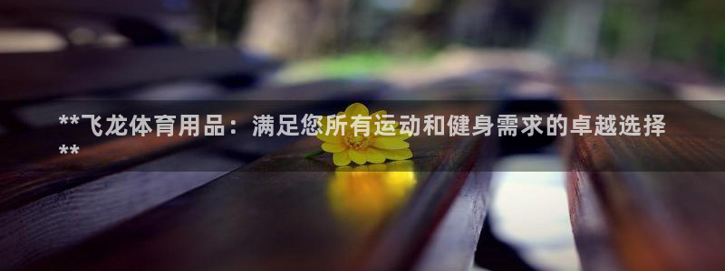 欧陆娱乐平台登陆地址在哪改：**飞龙体育用品：满足您