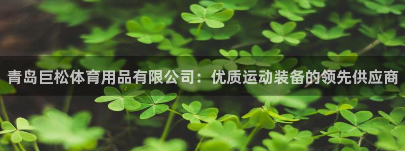 欧陆娱乐官网首页入口：青岛巨松体育用品有限公司：优质