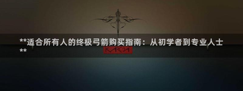 欧陆娱乐是干什么的：**适合所有人的终极弓箭购买指南