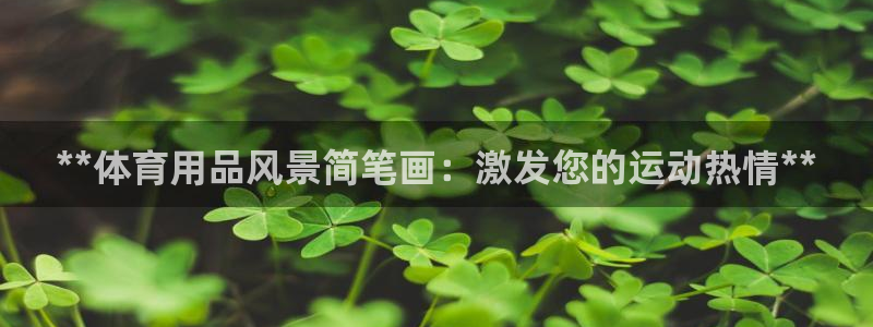 欧陆娱乐平台登录不上去了：**体育用品风景简笔画：激