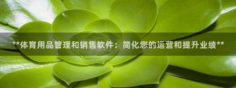 欧陆娱乐平台咋样赚钱快：**体育用品管理和销售软件：