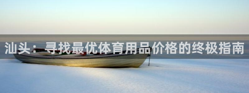 欧陆娱乐计划预测软件下载：汕头：寻找最优体育用品价格