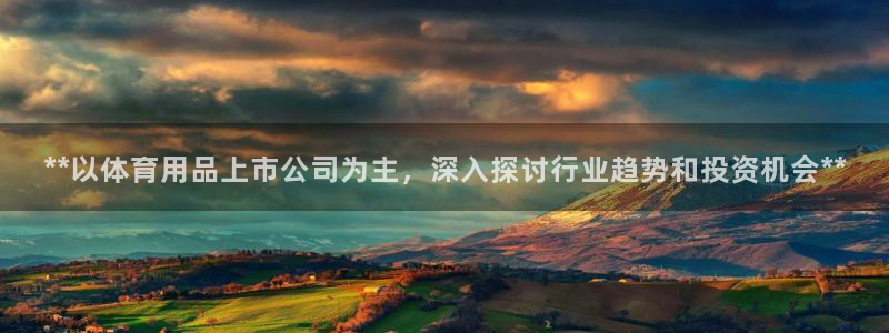 欧陆娱乐出款：**以体育用品上市公司为主，深入探讨行