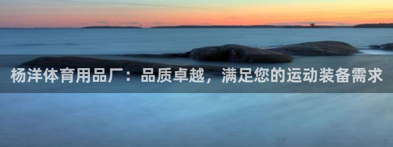 欧陆娱乐登录注册平台下载：杨洋体育用品厂：品质卓越，